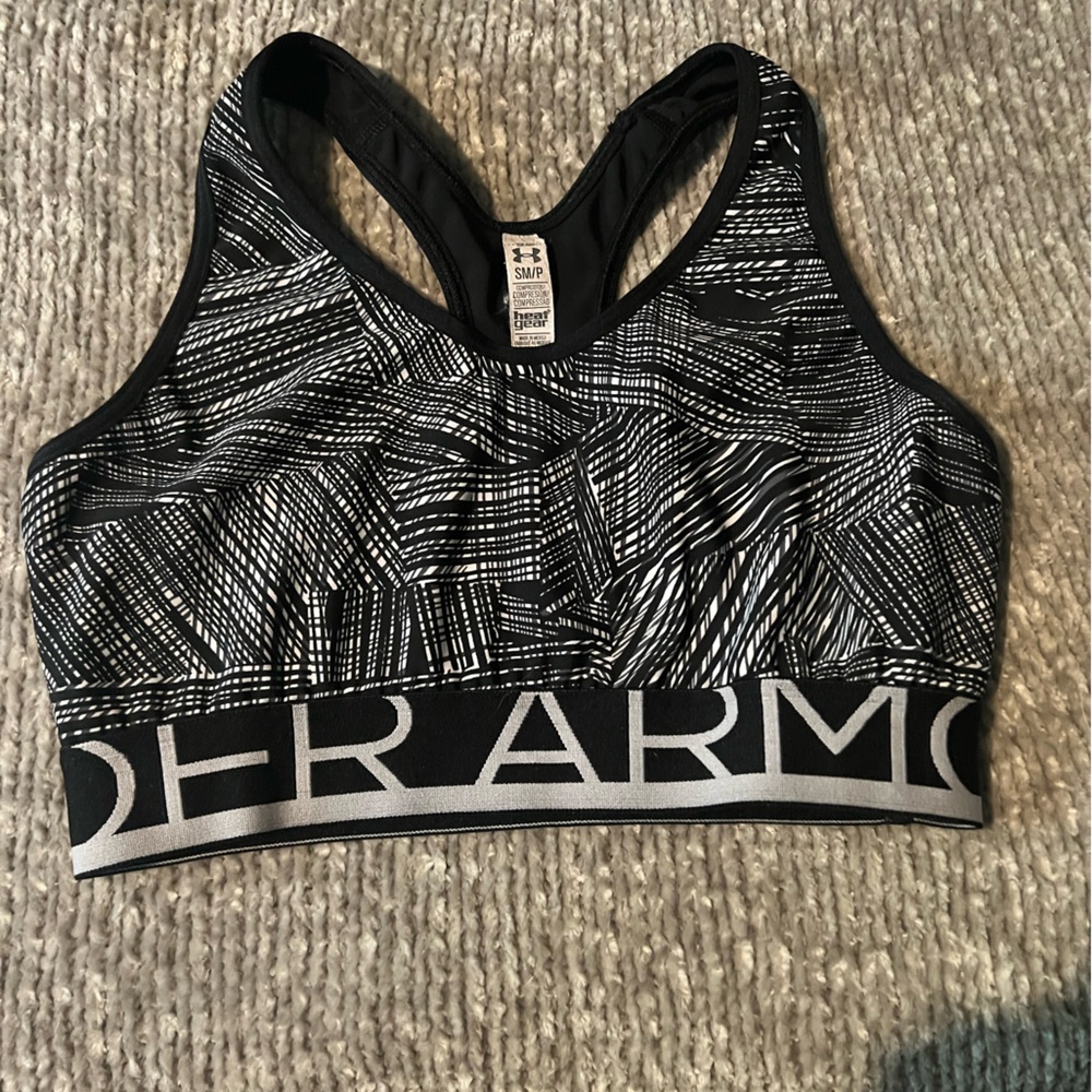 Under Armour Monochrome Patterned Sports Bra